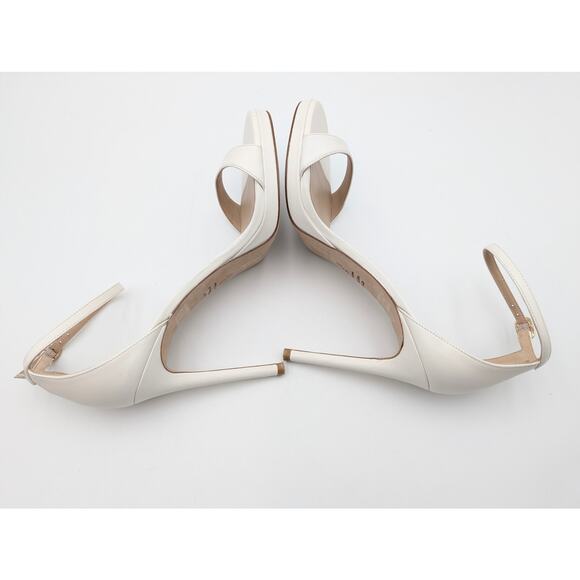 Stuart Weitzman Nudist Ankle Strap Platform Sandals White Size US8.5B EU39 - Picture 5 of 12